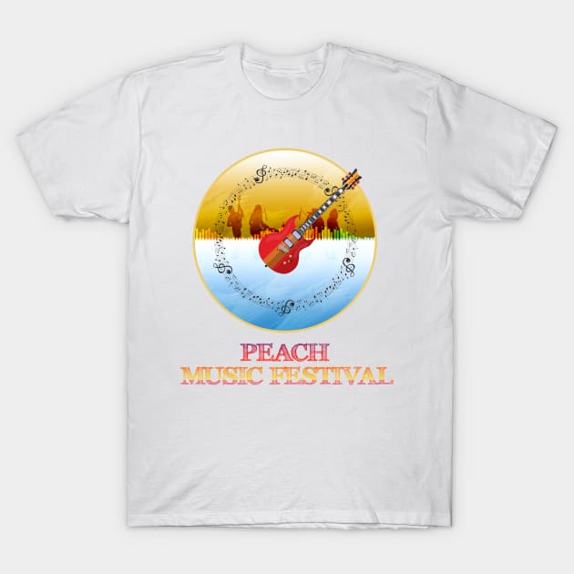 Peach Music Festival T-Shirt by smkworld